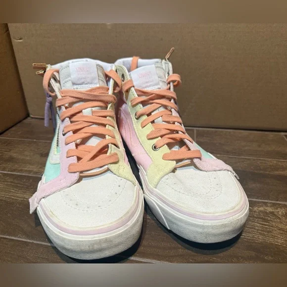 Vans Sk8-Hi Reissue CAP Pastel Multi-Color womens 10 - Picture 3 of 16
